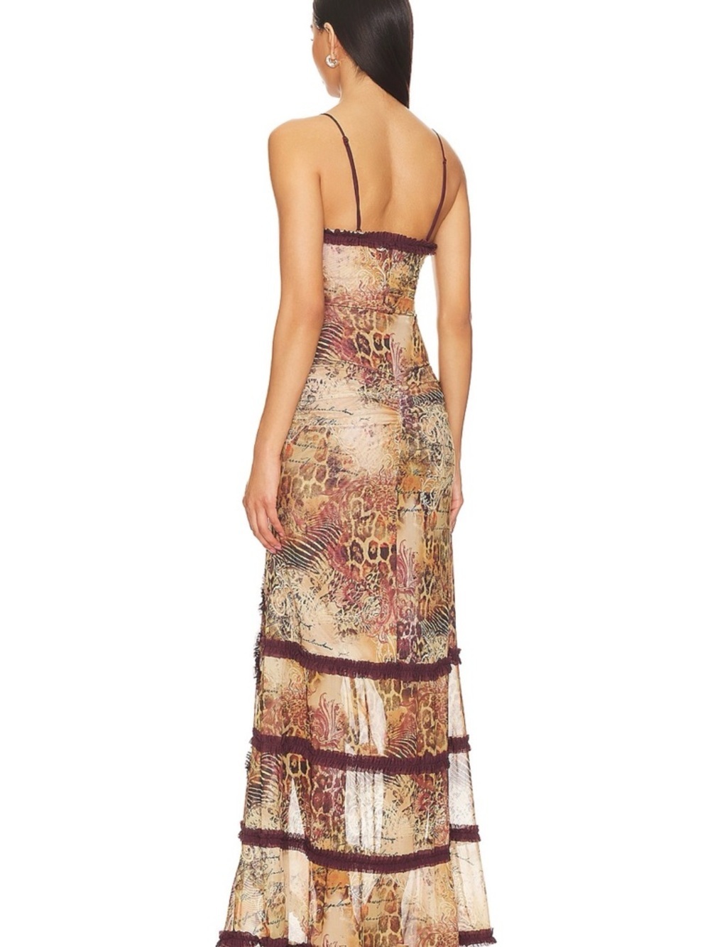 NWT Jaded London Fatale Maxi Dress in Sunrose Size 8 - Picture 3 of 7